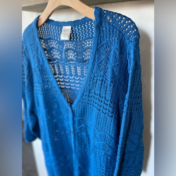 Blair Long Knit Cardigan Sweater, Size 2XL—New with Tags!•••Crotchet Style! - Picture 2 of 11